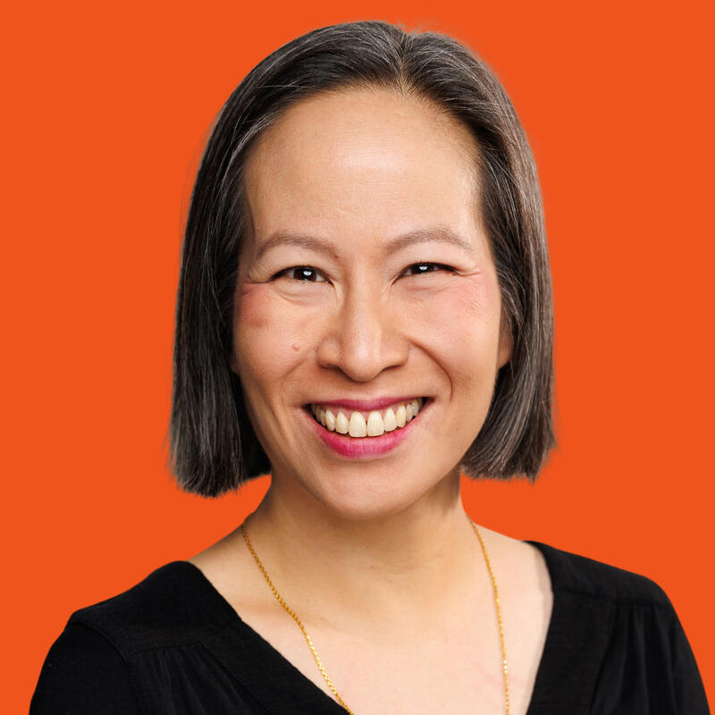 Photo of Eagranie Yuh, B2B writer and podcast consultant
